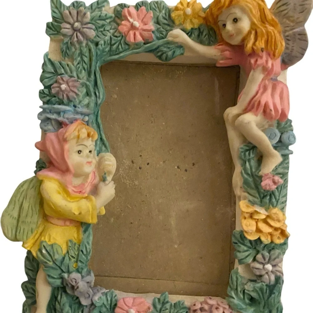Vintage 90s Fairy Garden Picture mini Frame Set Multicolor girlhoodcore gifts